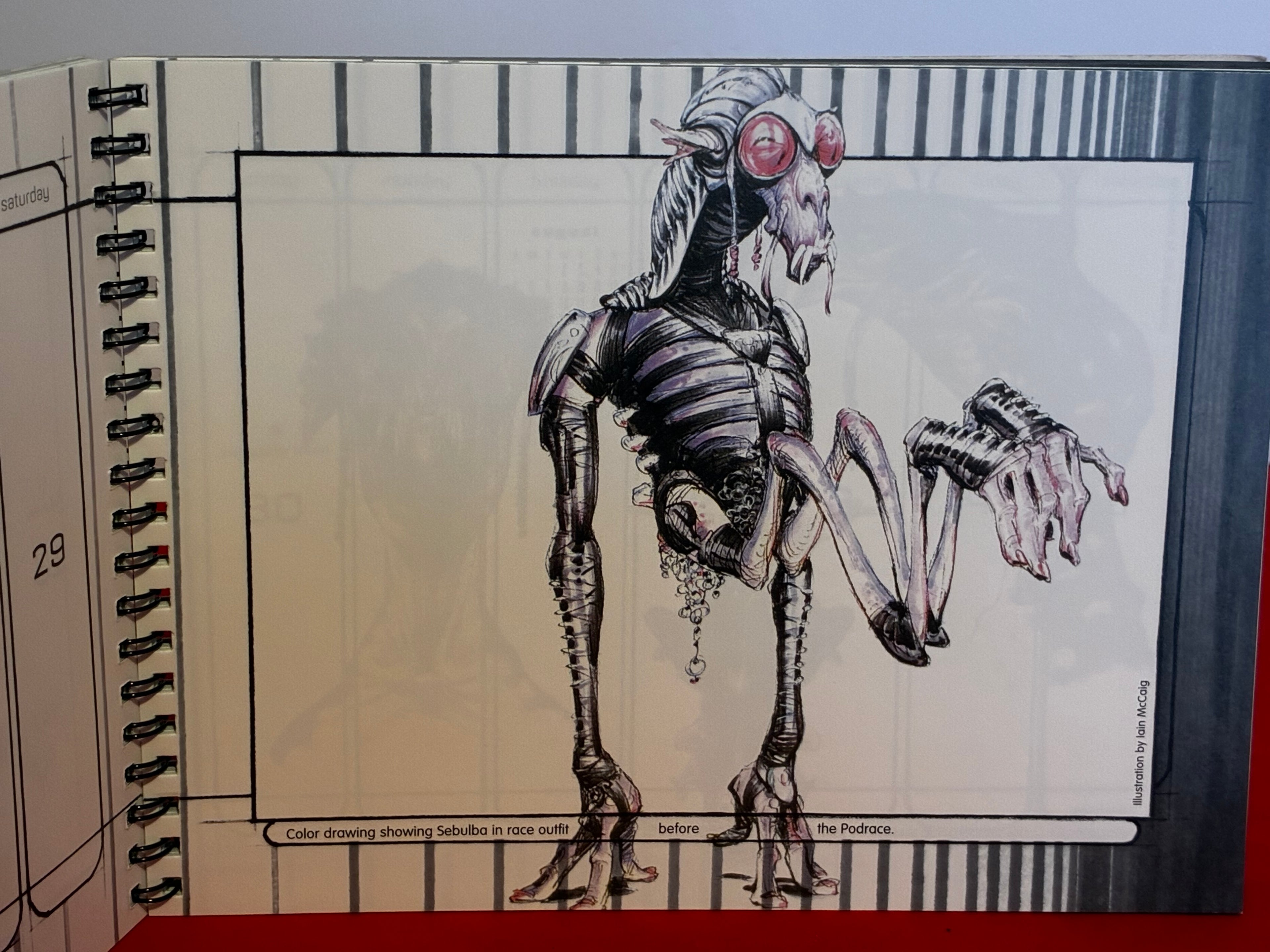 Star Wars episide 1 Y2K engagement calendar