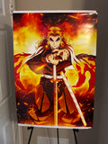 Demon Slayer Rengoku Flame Hashira poster
