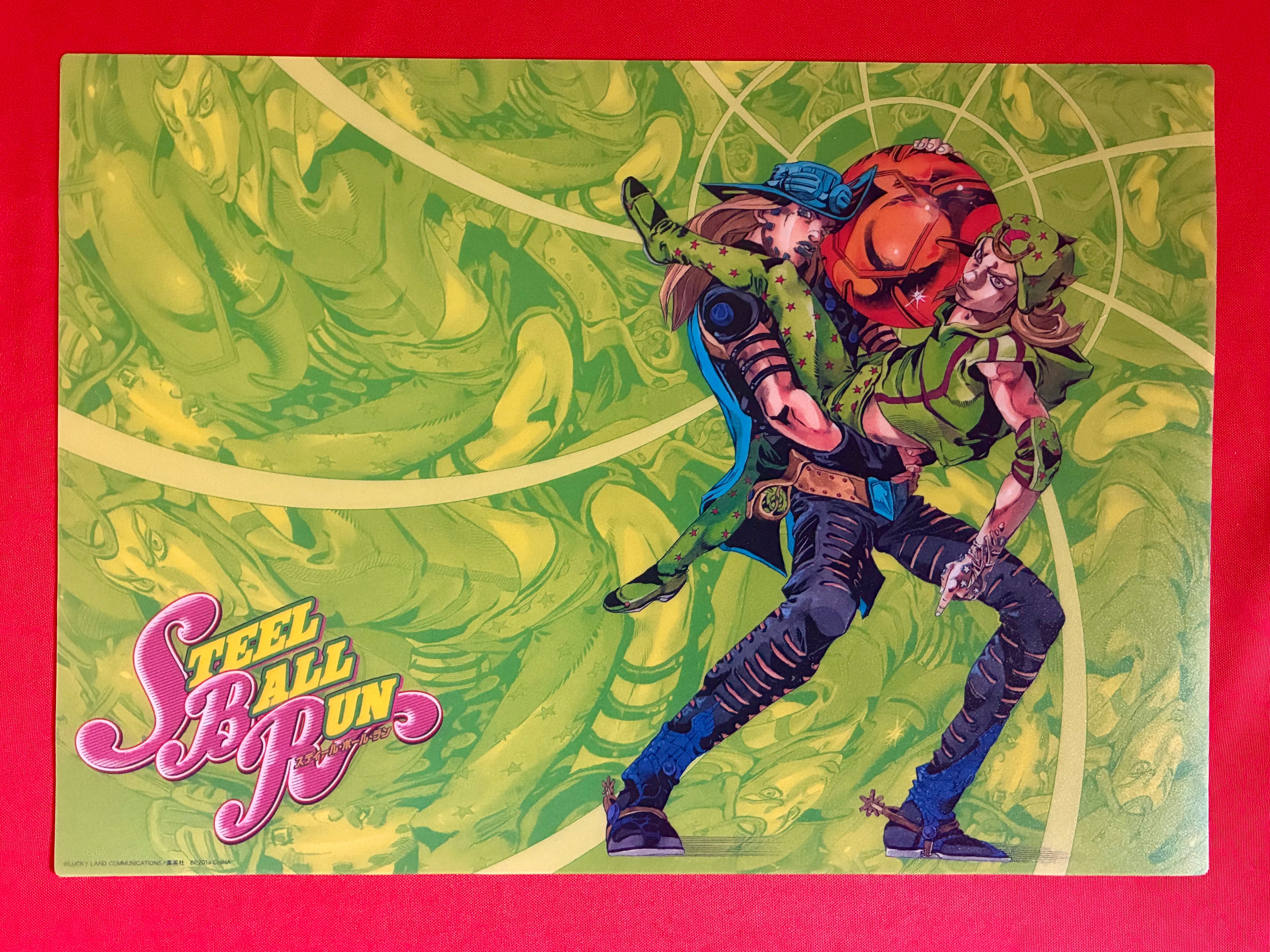 JoJo’s Bizarre Adventure Steel Ball Run Ichiban Kuji J Prize Visual Desk Mat & Sticker (Choose Your Design)