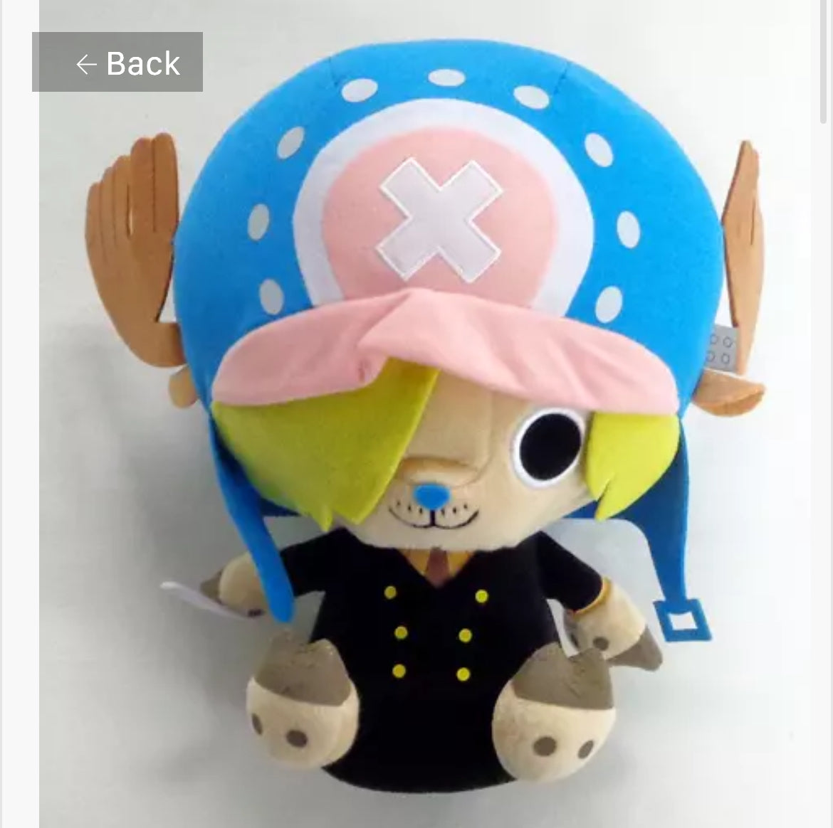 One piece “Chopper” plushie (Sanji ver.)