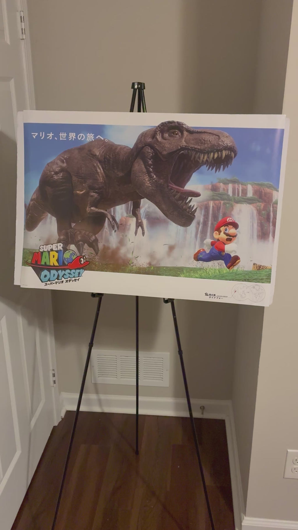 Super Mario Oddessey Dinosaur Poster