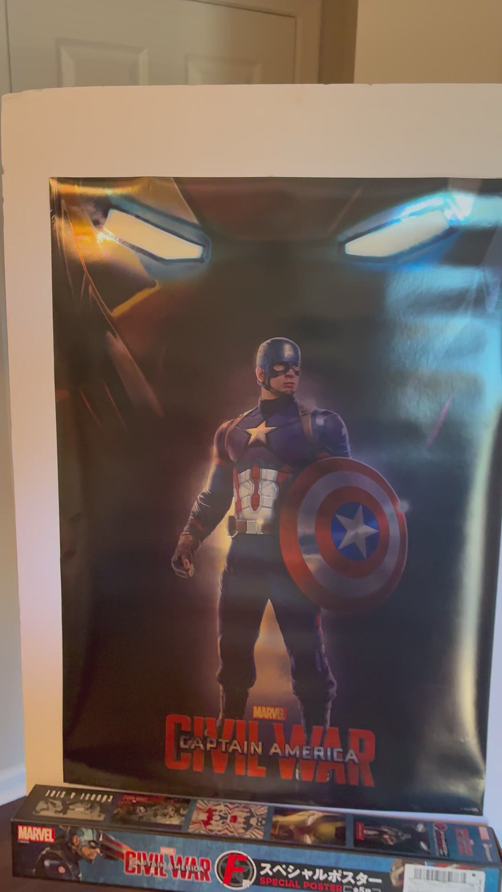 Captain America Civil war metallic poster