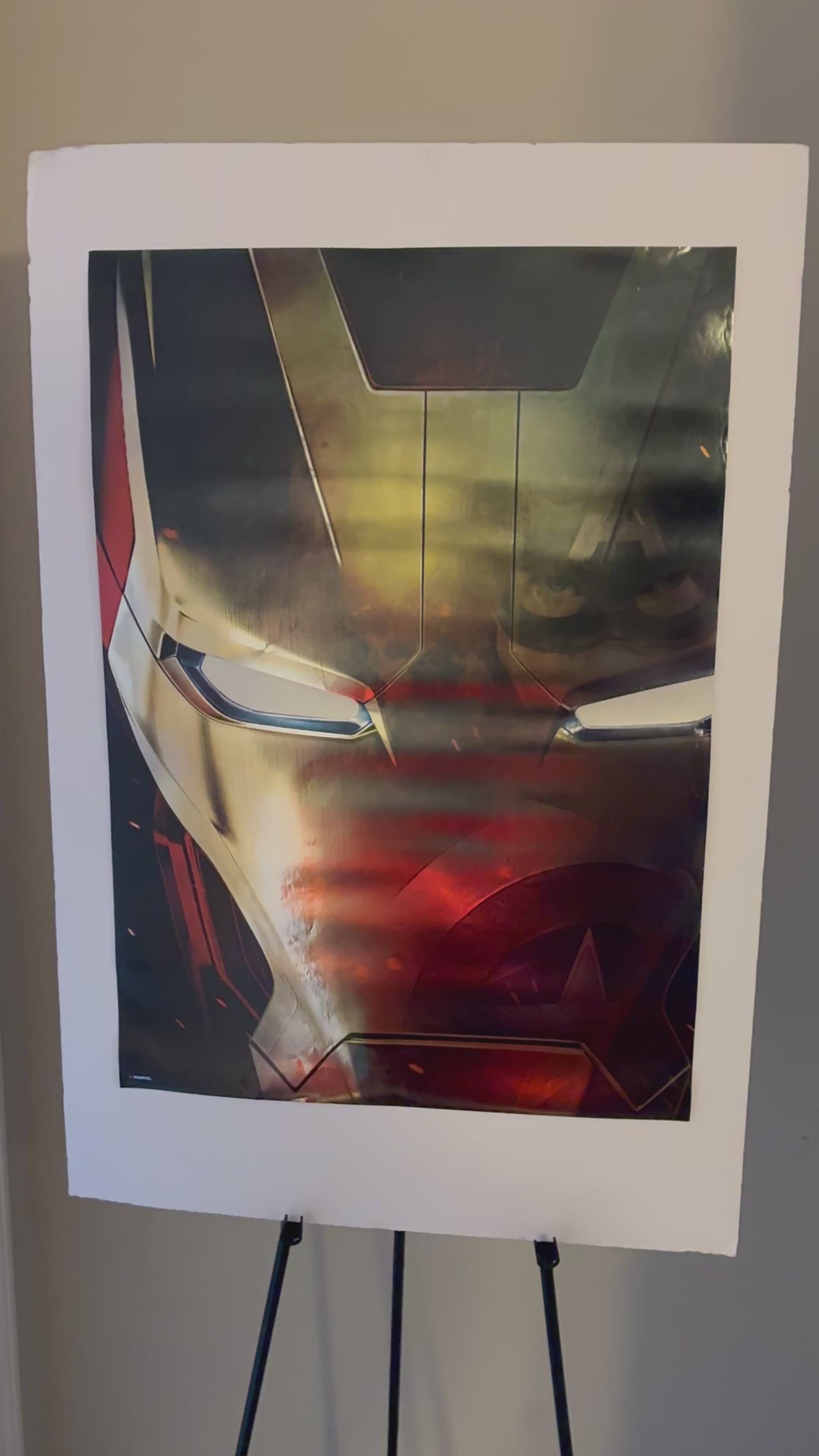 Captain America “civil War” Metallic poster