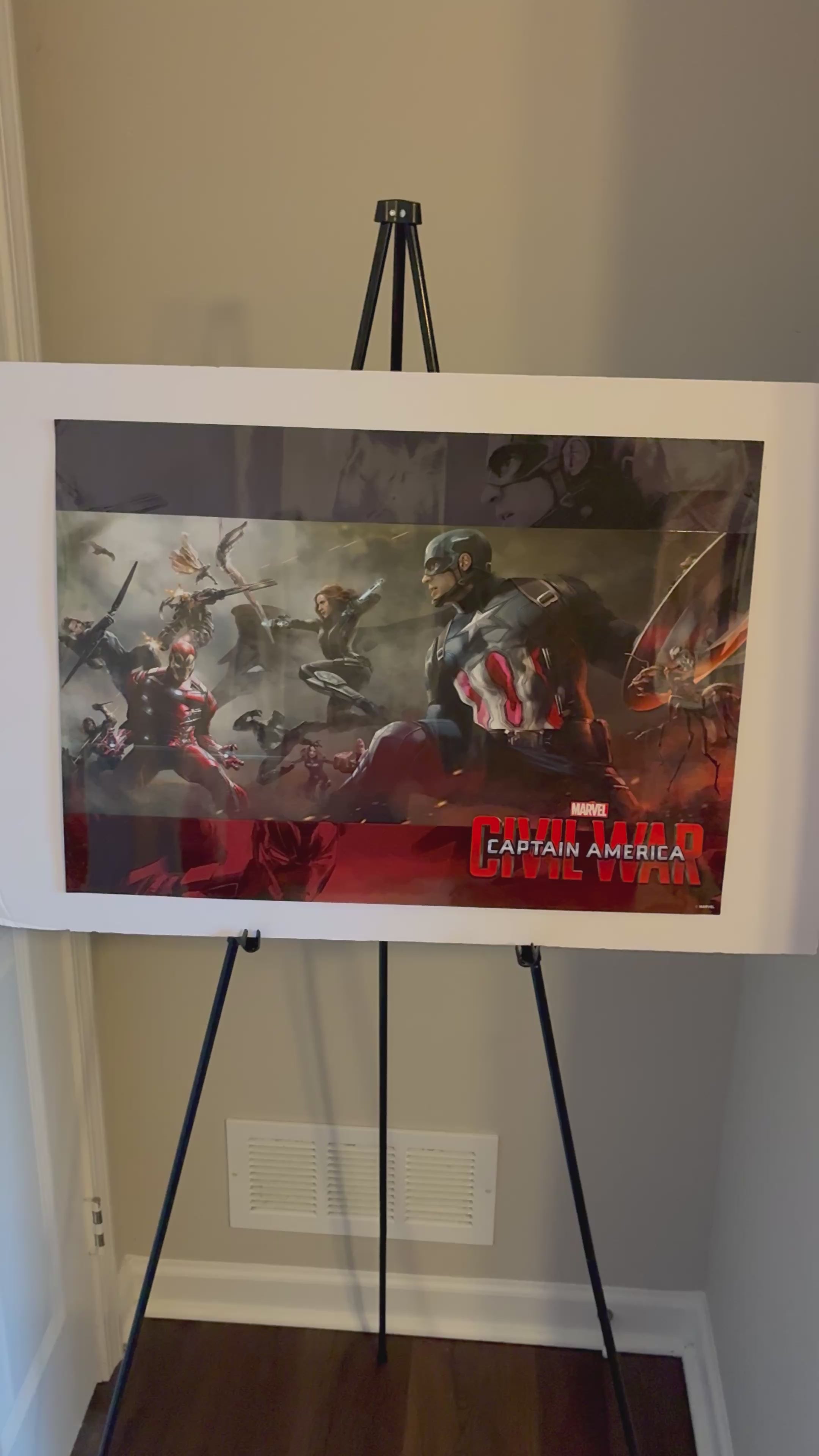 Captain America “civil War” Group Metallic poster